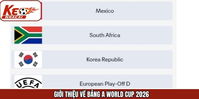 Thông tin về điểm sáng tại bảng đấu năm 2026