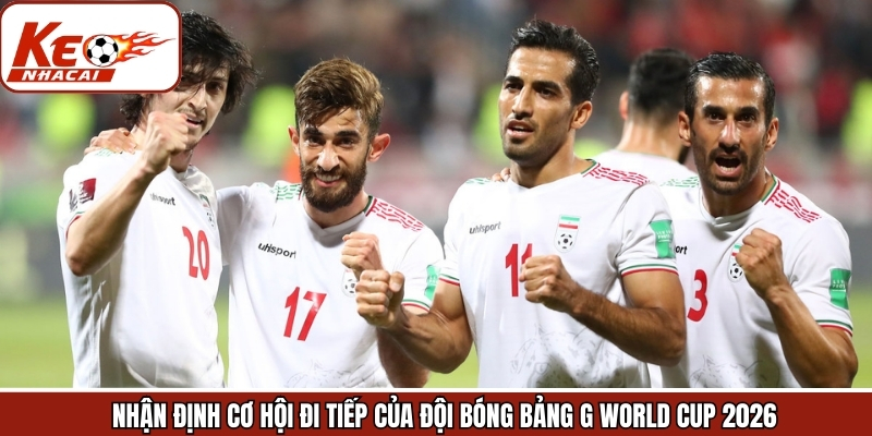 Dự đoán diễn biến kết quả của bảng G WC 2026
