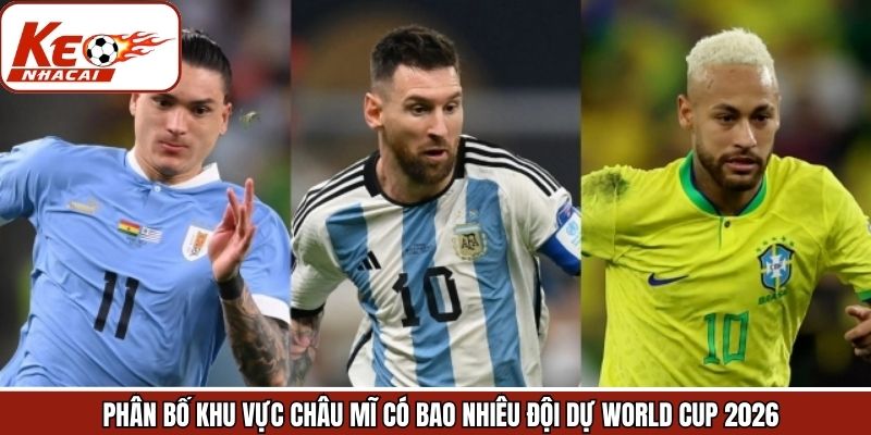 Khu vực châu Mĩ có bao nhiêu đội dự World Cup 2026 chi tiết nhất