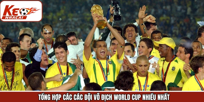 Khám phá các đội vô địch WC nhiều nhất